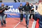 Mo Farah introduced to the crowd at the Great North CityGames. Photos: David T. Hewitson/Sports for All Pics